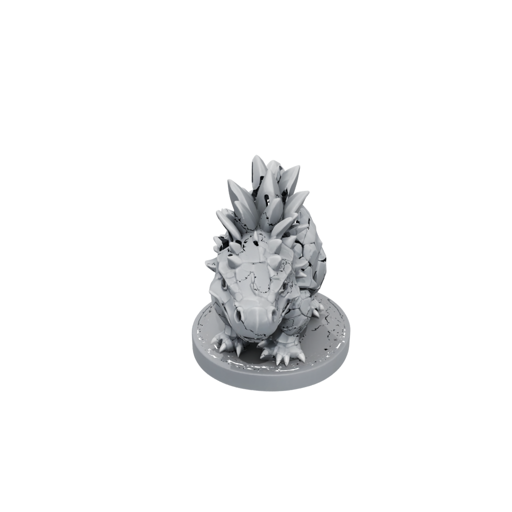 Low-Poly Chibi Ankylosaurus — dinosaurs 3D print model, STL