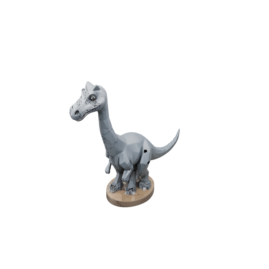 Low-Poly Chibi Brachiosaurus