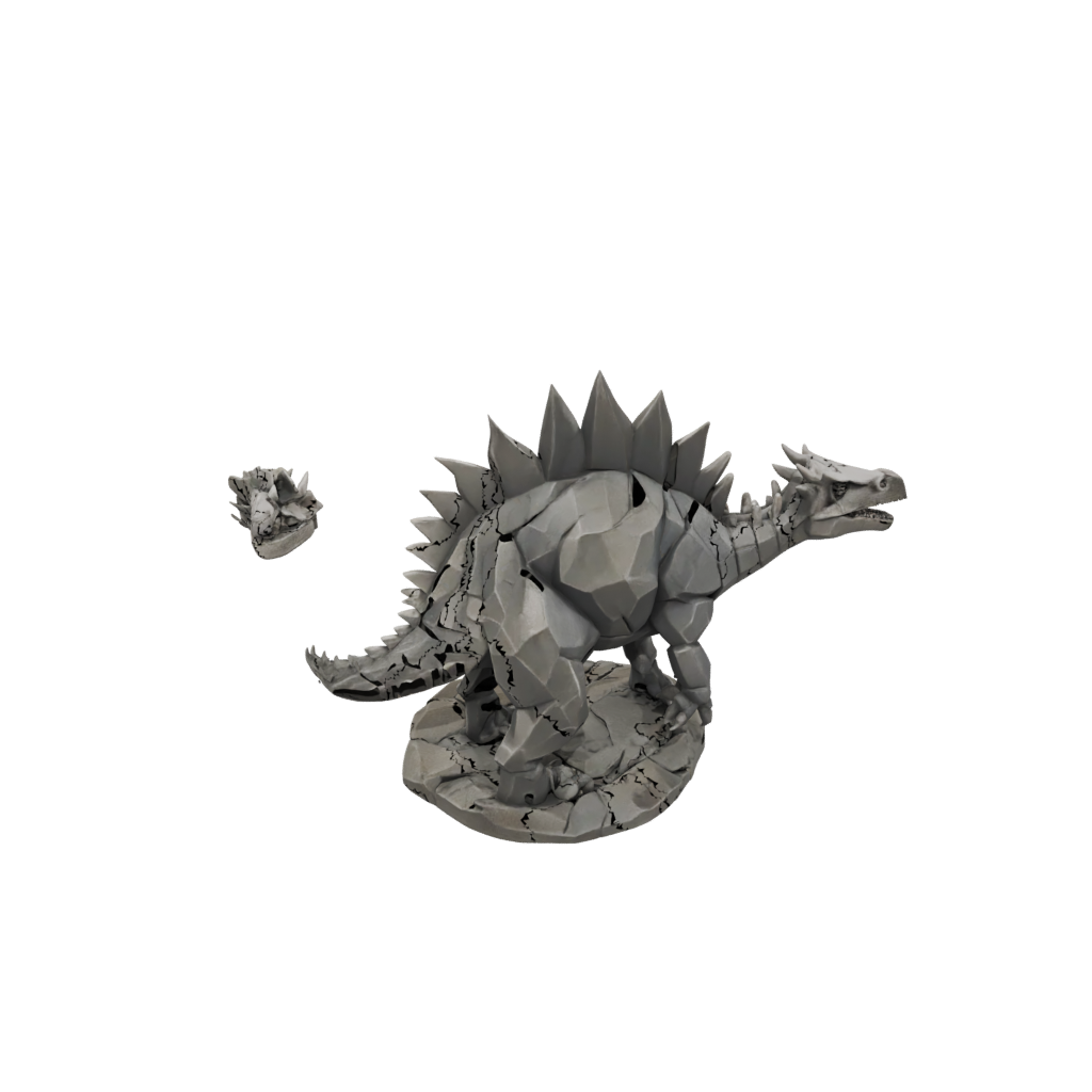 Low-Poly Flexi Stegosaurus
