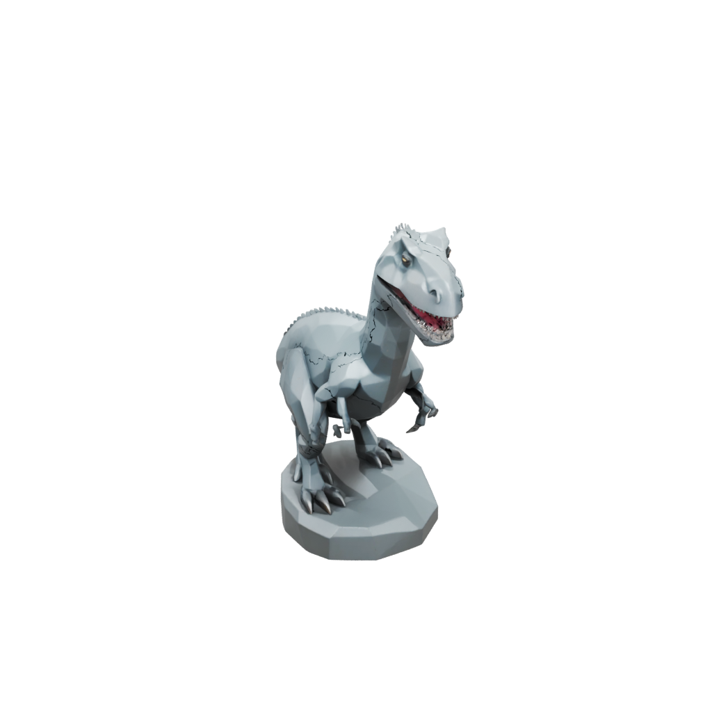 Low-Poly Iguanodon — dinosaurs 3D print model, STL