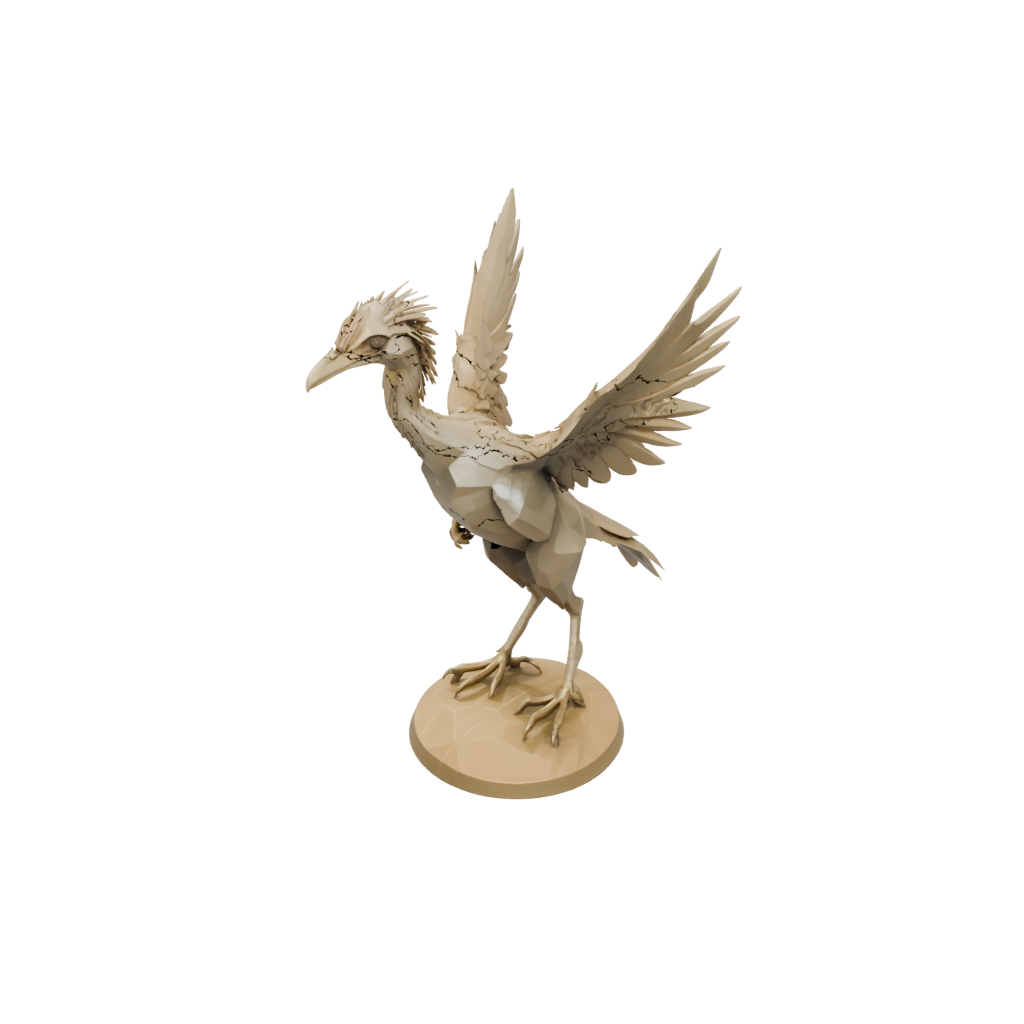 Low-Poly Low-Poly Archaeopteryx — dinosaurs 3D print model, STL