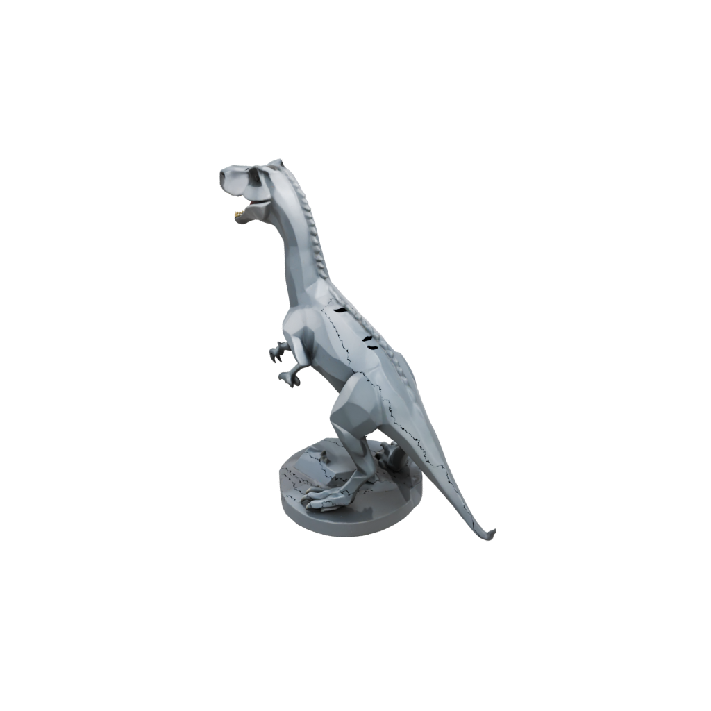 Low-Poly Low-Poly Baryonyx — dinosaurs 3D print model, STL