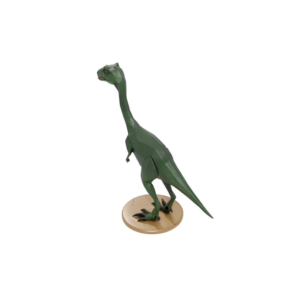 Low-Poly Low-Poly Compsognathus