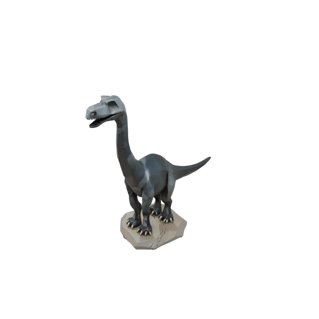 Low-Poly Low-Poly Diplodocus — dinosaurs 3D print model, STL
