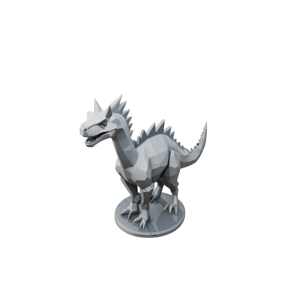 Low-Poly Low-Poly Kentrosaurus — dinosaurs 3D print model, STL