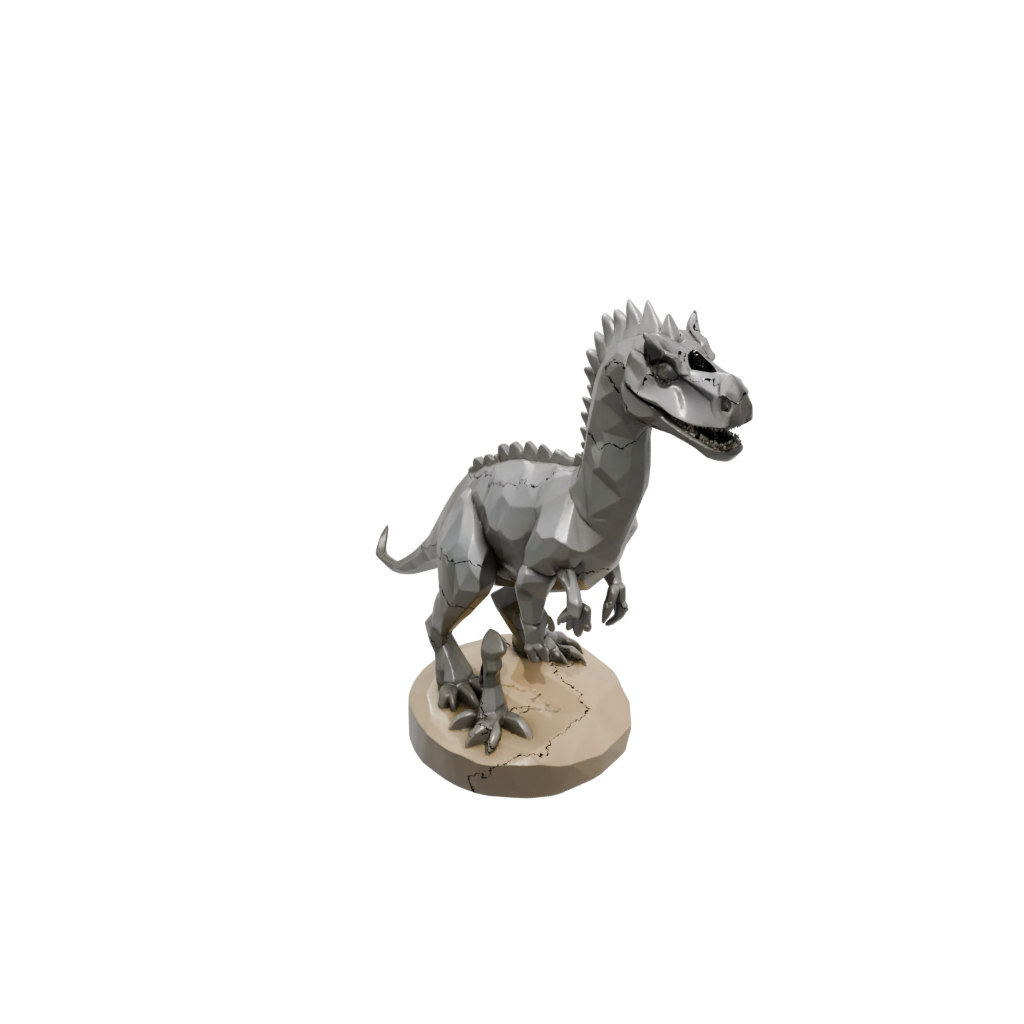 Low-Poly Low-Poly Pachycephalosaurus — dinosaurs 3D print model, STL
