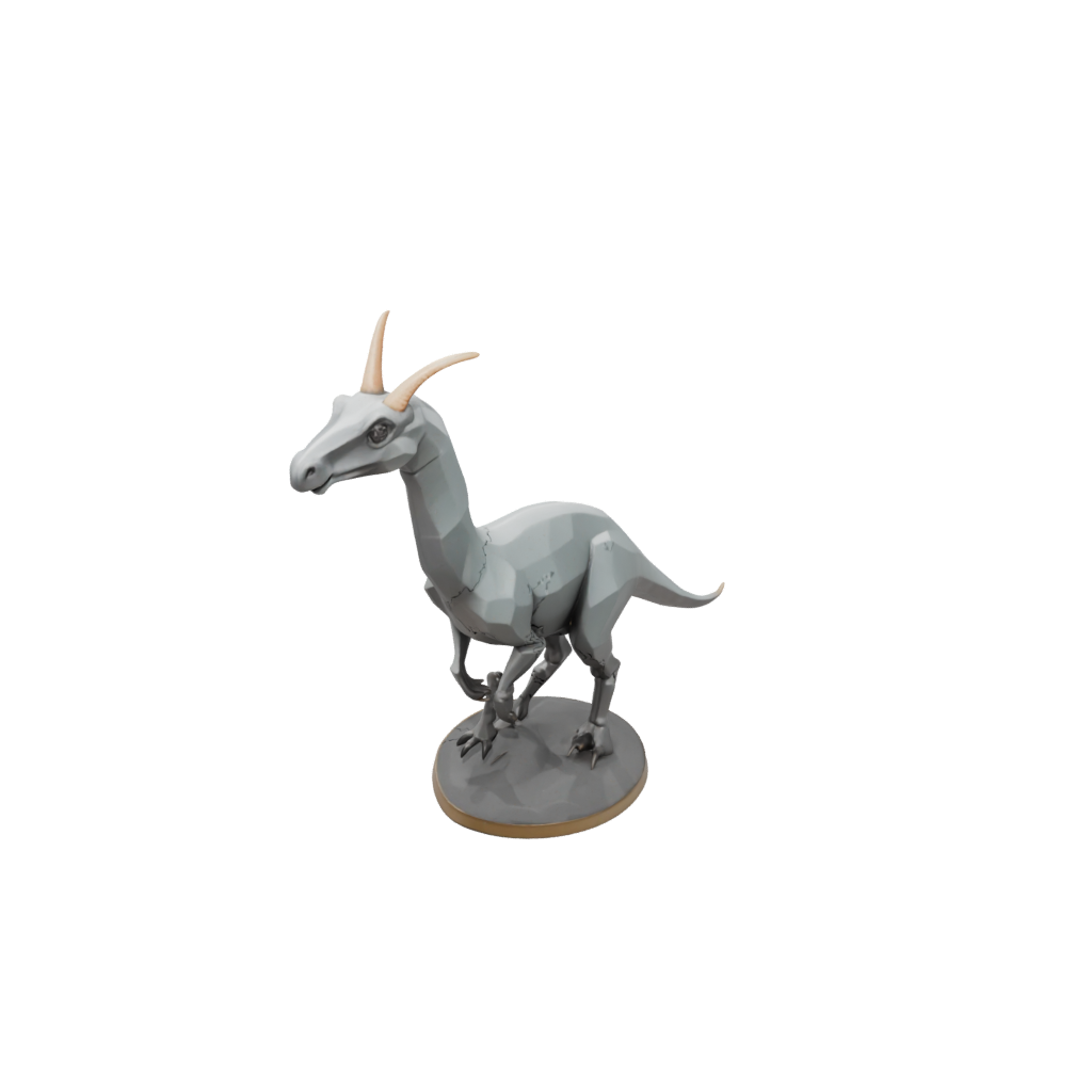 Low-Poly Parasaurolophus