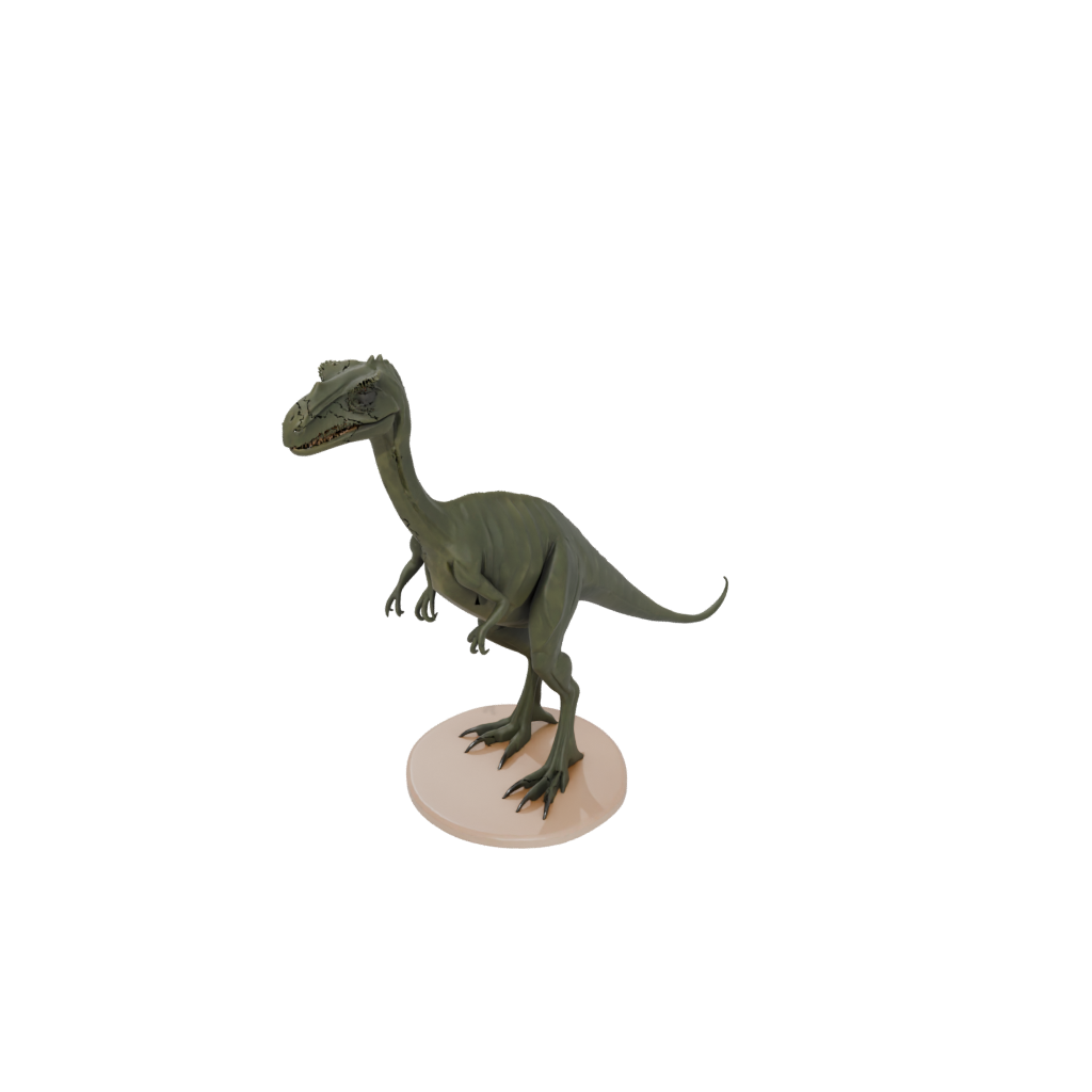 Low-Poly Compsognathus — dinosaurs 3D print model, STL