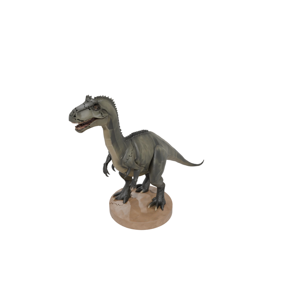 Low-Poly Iguanodon — dinosaurs 3D print model, STL