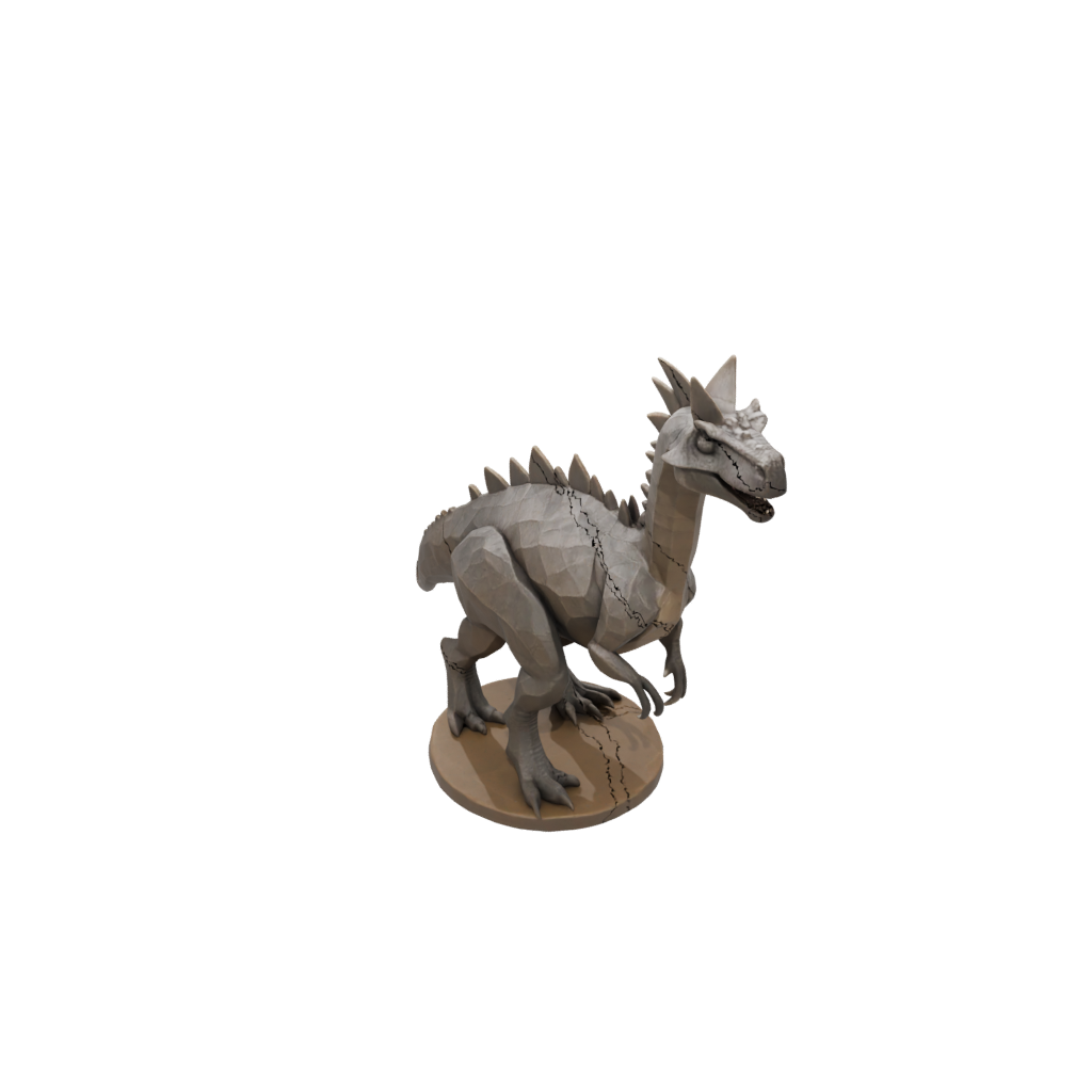 Low-Poly Kentrosaurus — dinosaurs 3D print model, STL