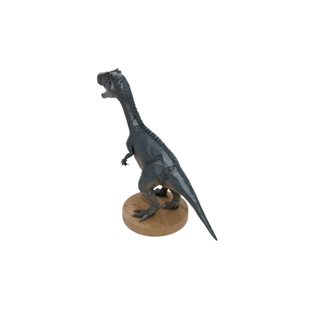 Low-Poly Mosasaurus — dinosaurs 3D print model, STL
