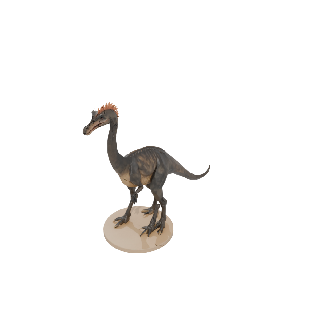 Low-Poly Therizinosaurus
