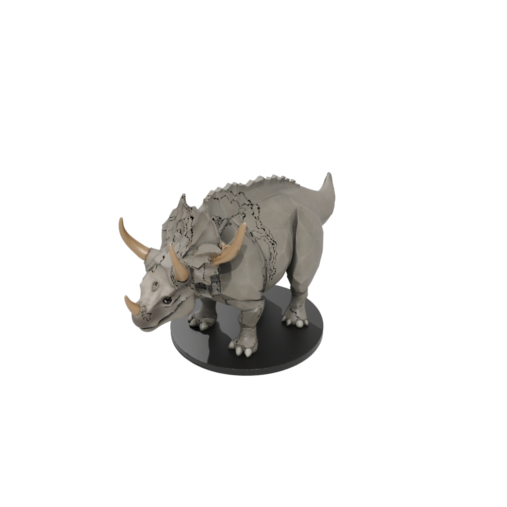 Low-Poly Triceratops