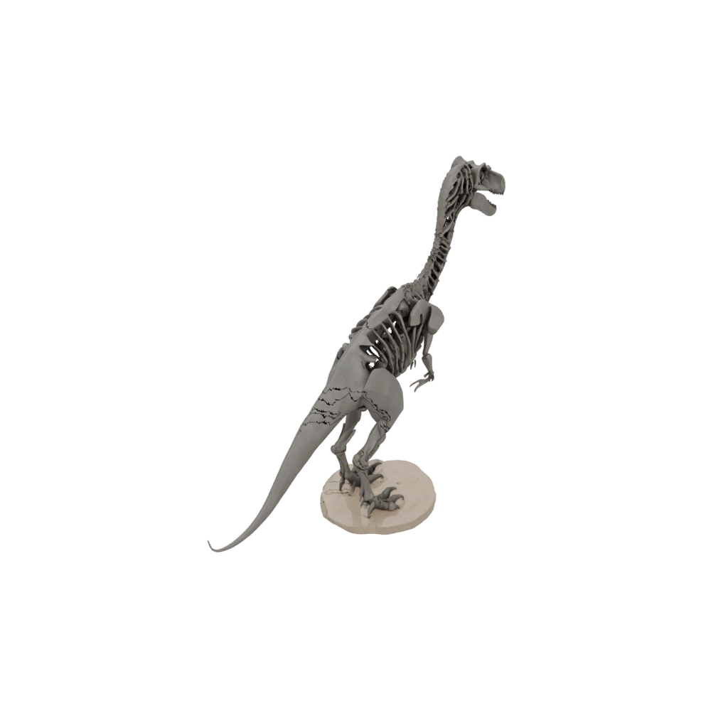Low-Poly Skeleton Velociraptor
