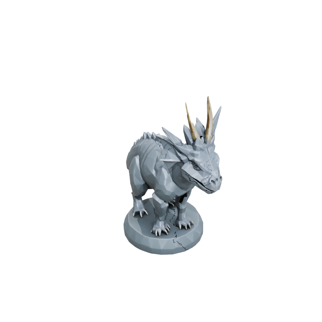 Low-Poly Styracosaurus