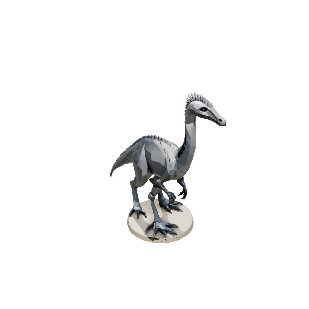 Low-Poly Therizinosaurus