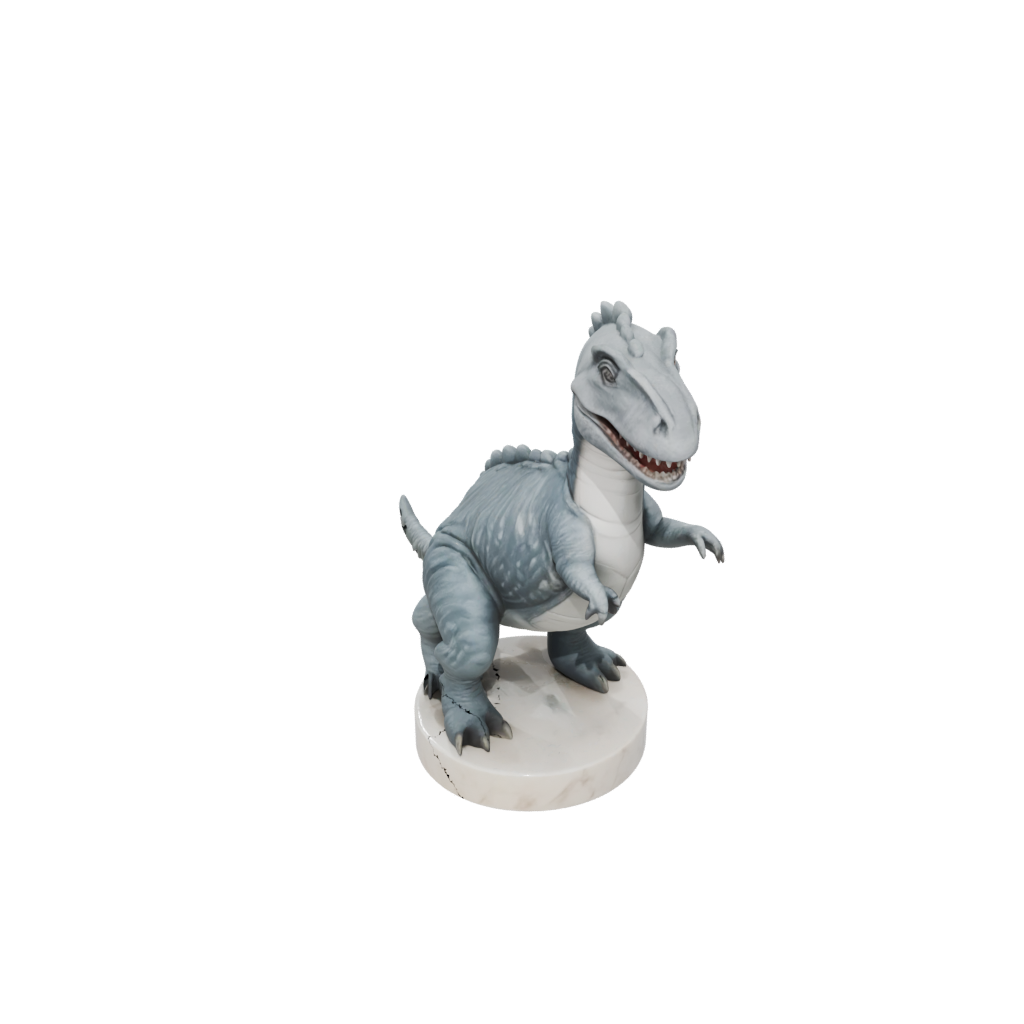 Marble Chibi Iguanodon — dinosaurs 3D print model, STL