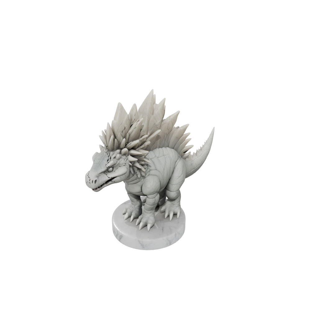 Marble Chibi Stegosaurus