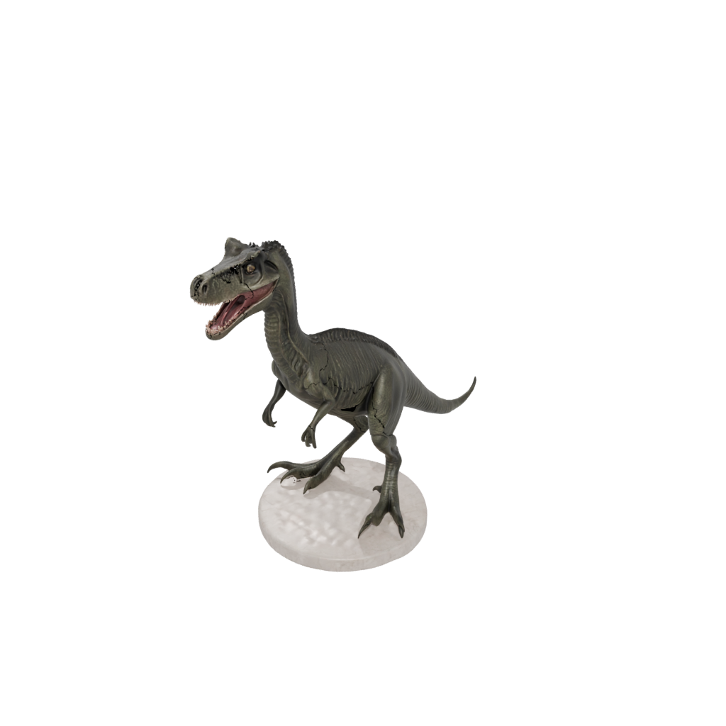 Marble Feathered Baryonyx — dinosaurs 3D print model, STL