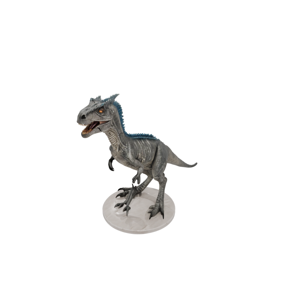 Marble Feathered Carnotaurus — dinosaurs 3D print model, STL