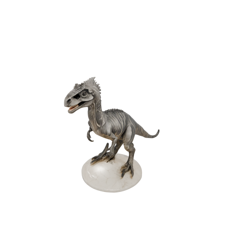 Marble Feathered Pachycephalosaurus — dinosaurs 3D print model, STL