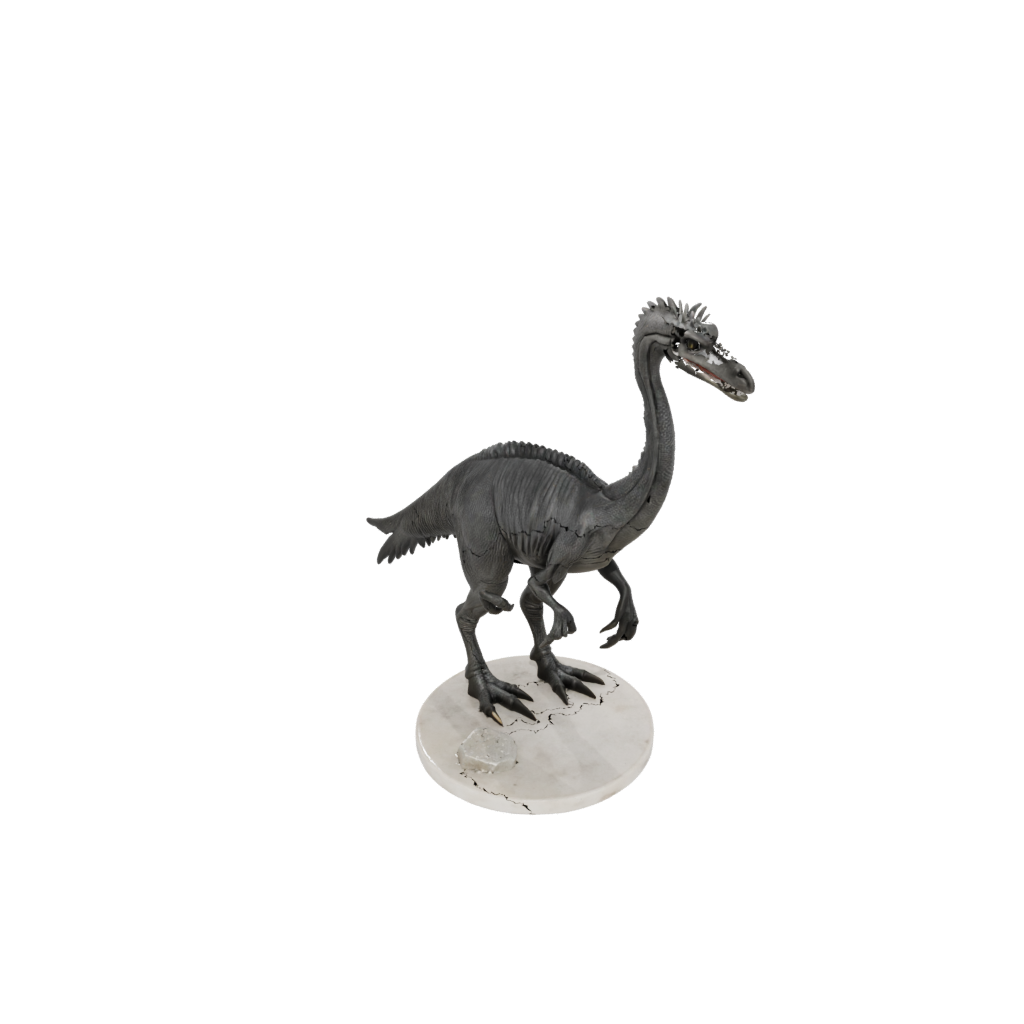 Marble Feathered Therizinosaurus — dinosaurs 3D print model, STL