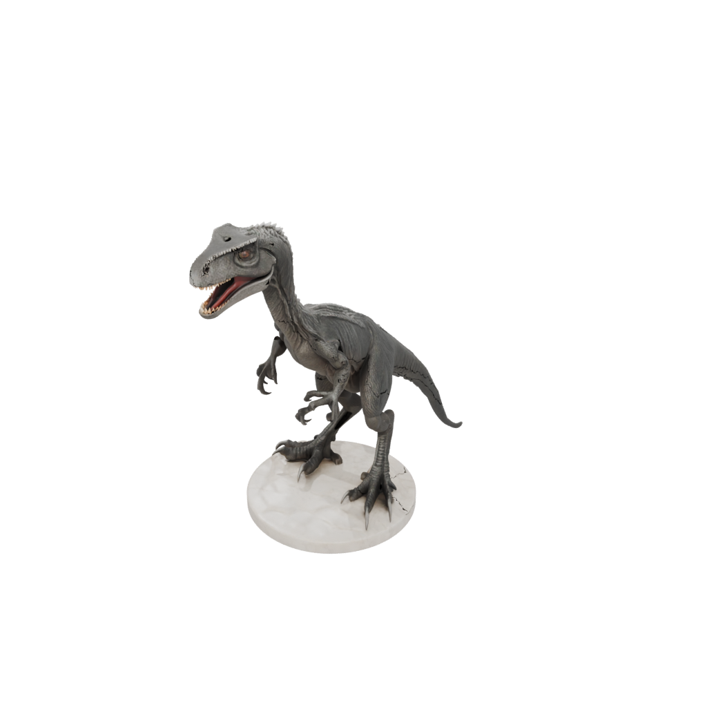 Marble Feathered Utahraptor