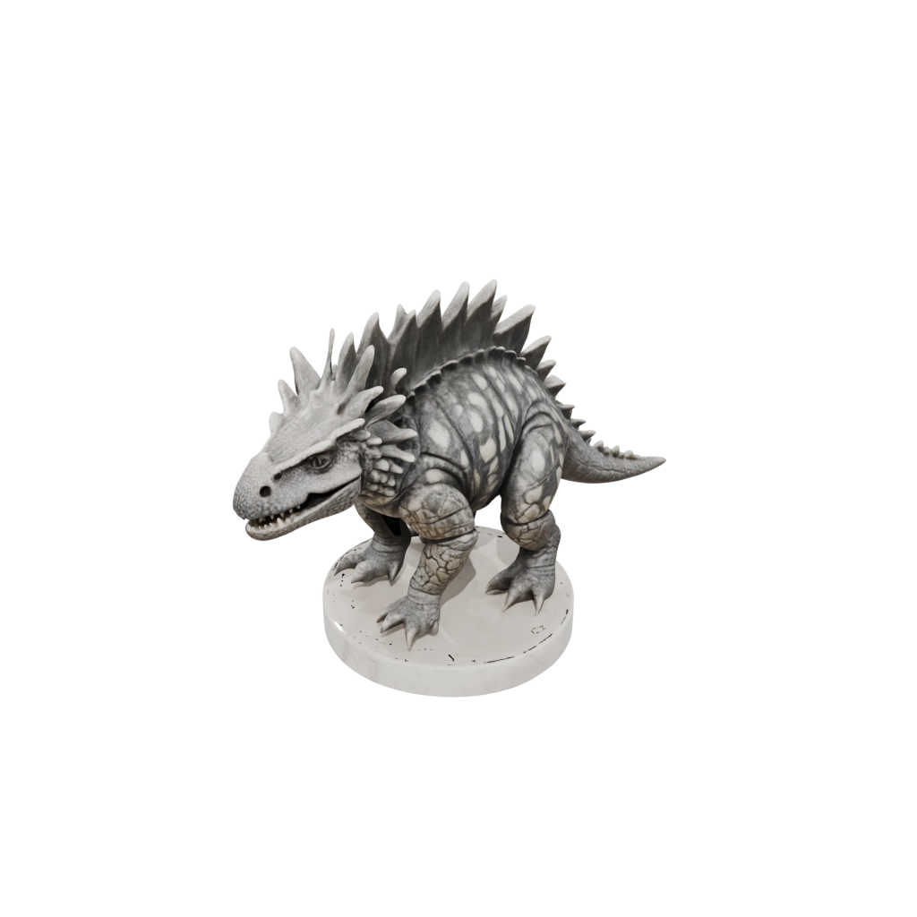 Marble Flexi Ankylosaurus — dinosaurs 3D print model, STL