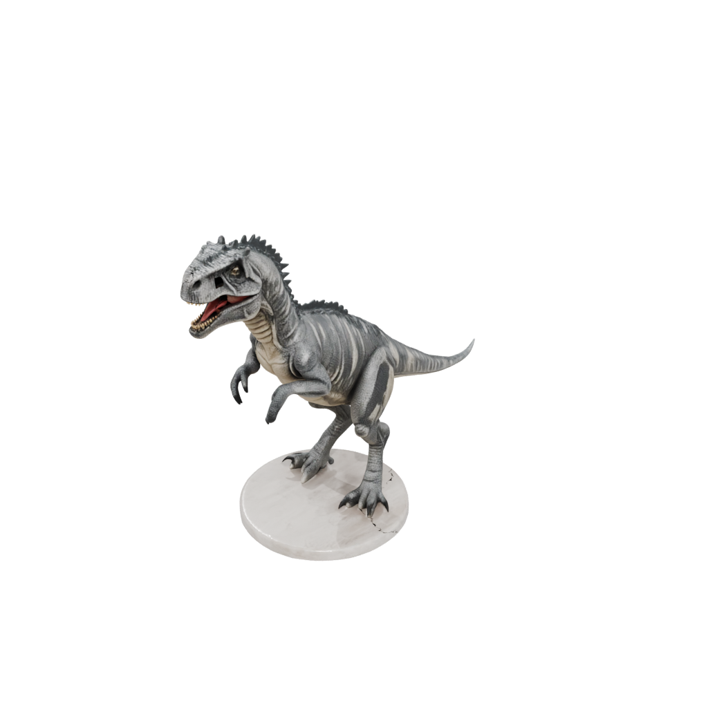 Marble Flexi Carnotaurus — dinosaurs 3D print model, STL