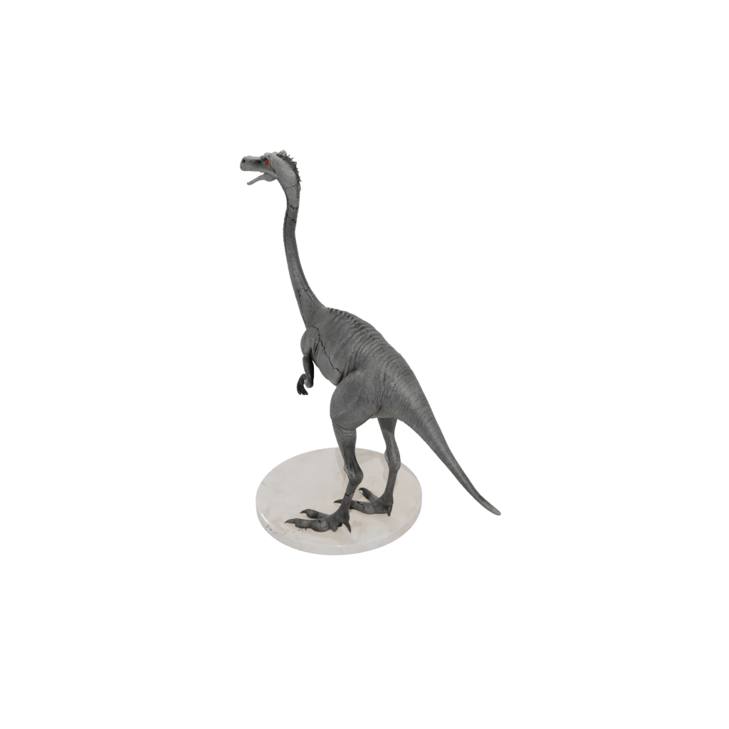 Marble Flexi Gallimimus — dinosaurs 3D print model, STL