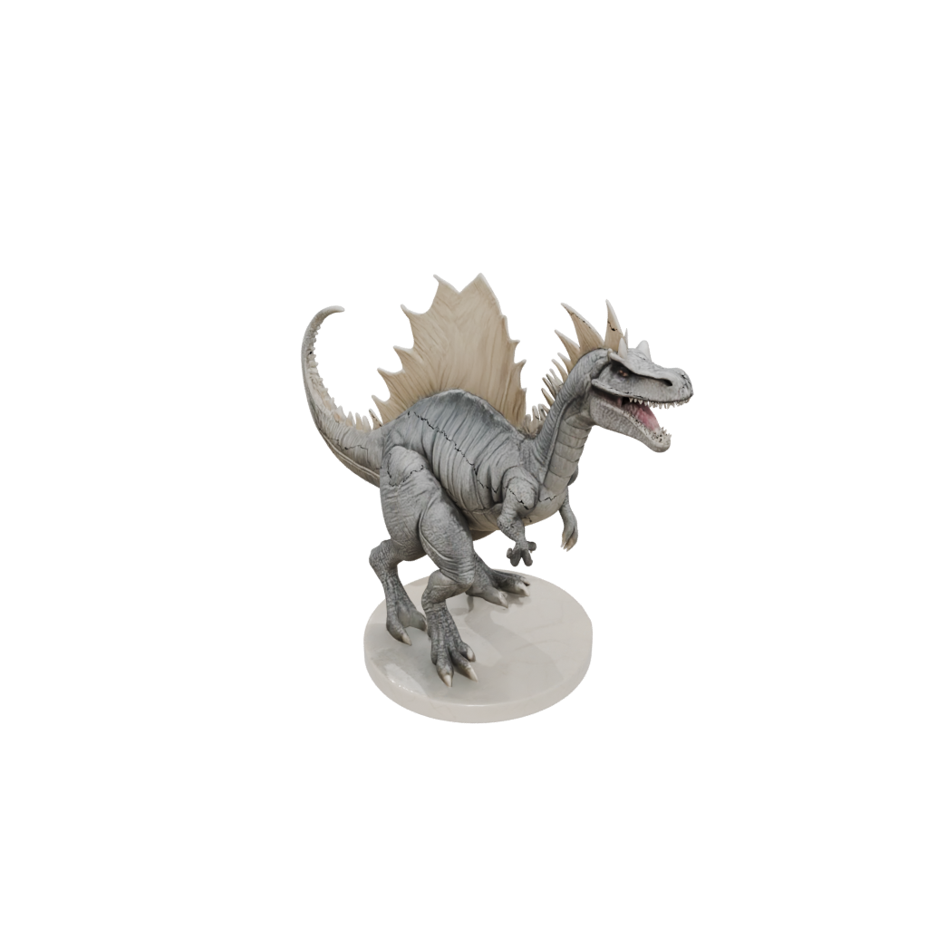Marble Flexi Kentrosaurus — dinosaurs 3D print model, STL