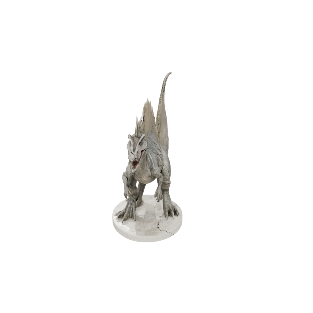 Marble Kentrosaurus — dinosaurs 3D print model, STL