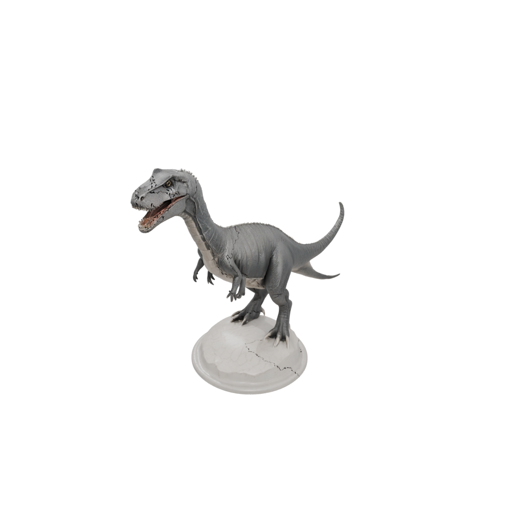 Marble Mosasaurus — dinosaurs 3D print model, STL