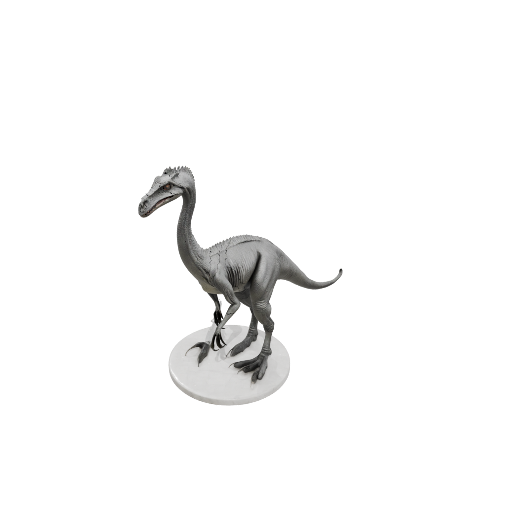 Marble Therizinosaurus — dinosaurs 3D print model, STL