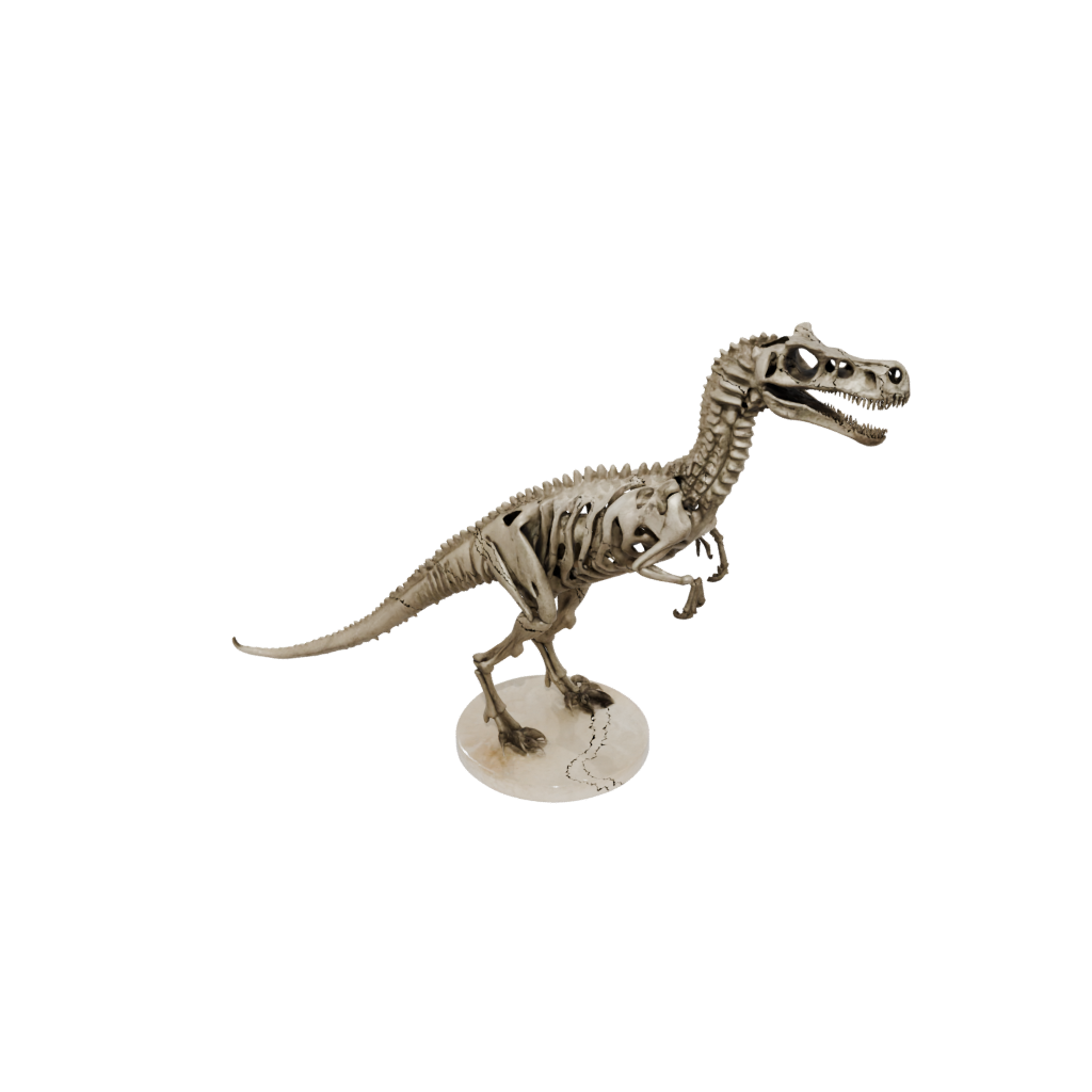 Marble Skeleton Baryonyx — dinosaurs 3D print model, STL