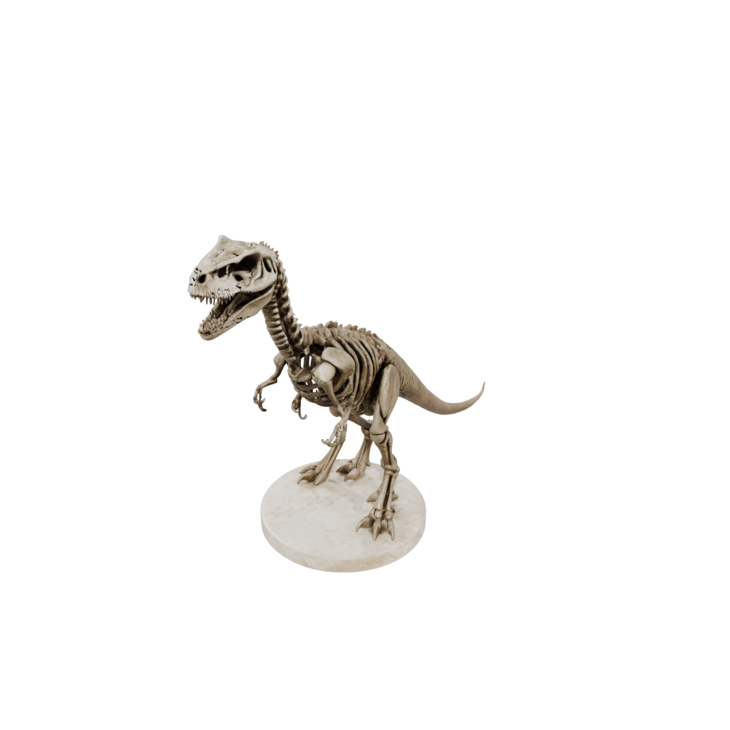 Marble Skeleton Megalosaurus — dinosaurs 3D print model, STL