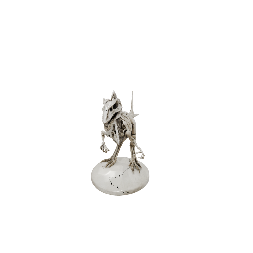 Marble Skeleton Pachycephalosaurus — dinosaurs 3D print model, STL