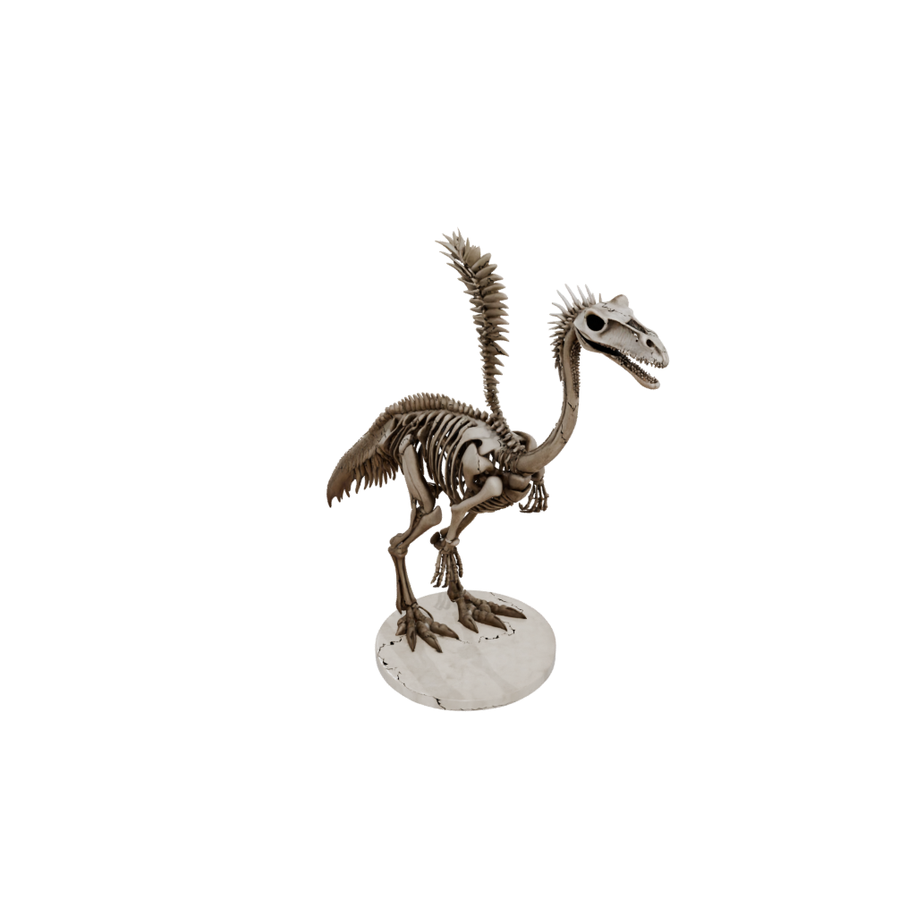 Marble Skeleton Therizinosaurus