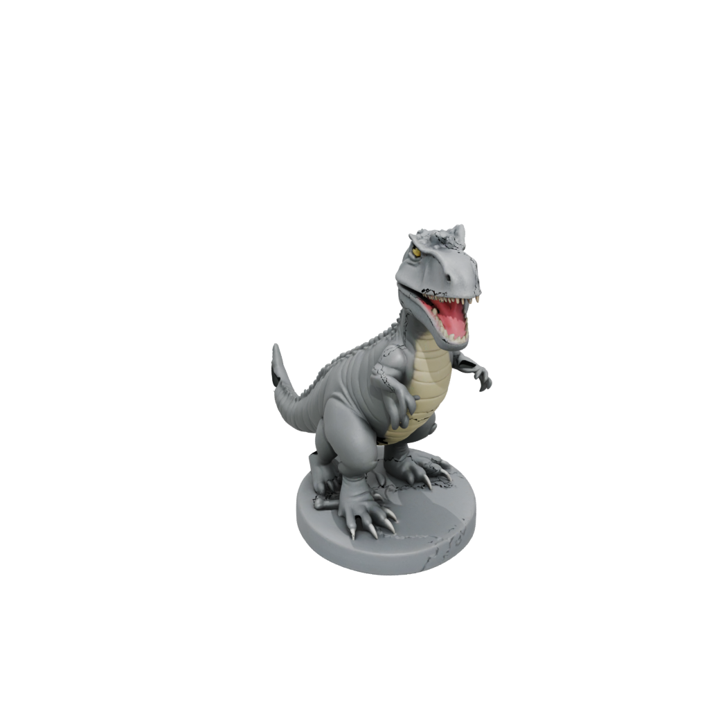 Mini Chibi Allosaurus — dinosaurs 3D print model, STL