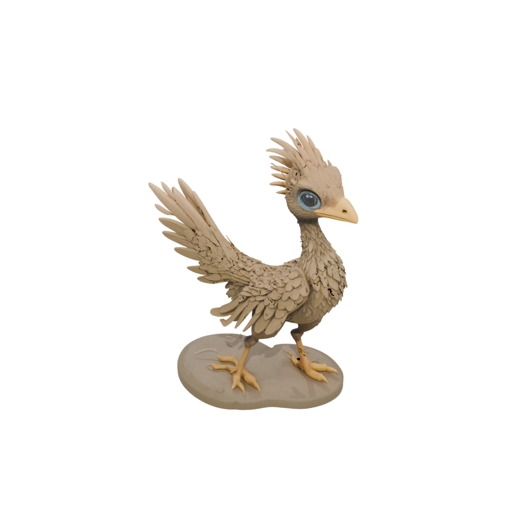 Mini Chibi Archaeopteryx — dinosaurs 3D print model, STL