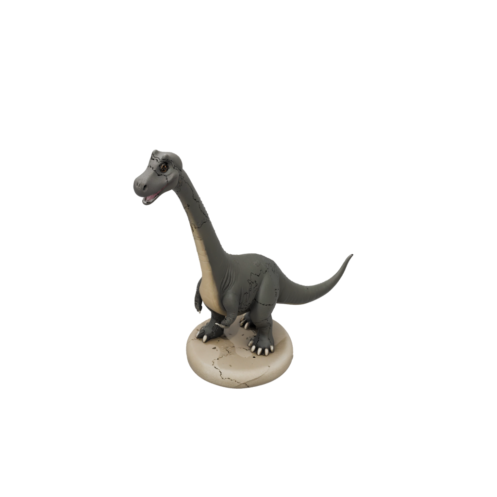 Mini Chibi Brachiosaurus — dinosaurs 3D print model, STL