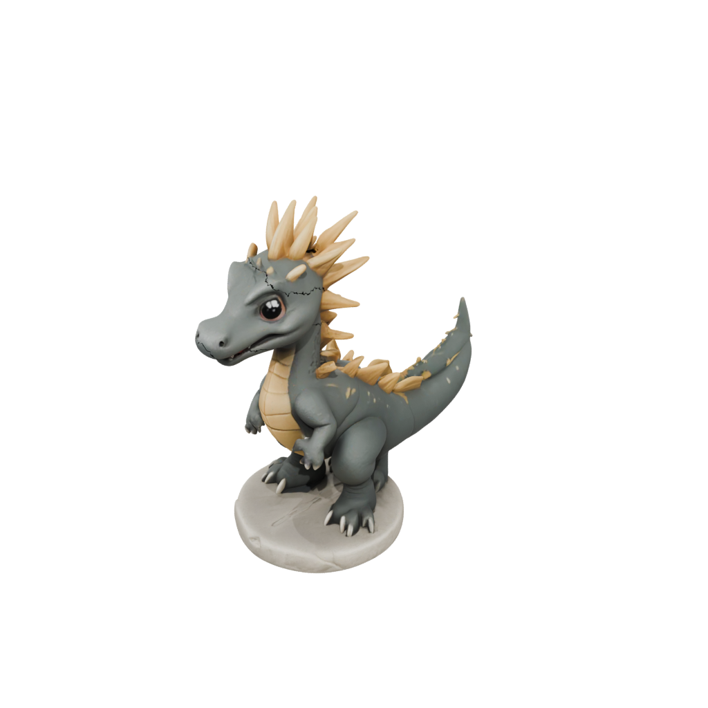 Mini Chibi Kentrosaurus — dinosaurs 3D print model, STL