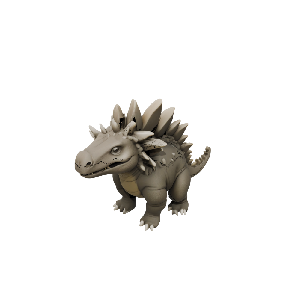 Mini Chibi Stegosaurus