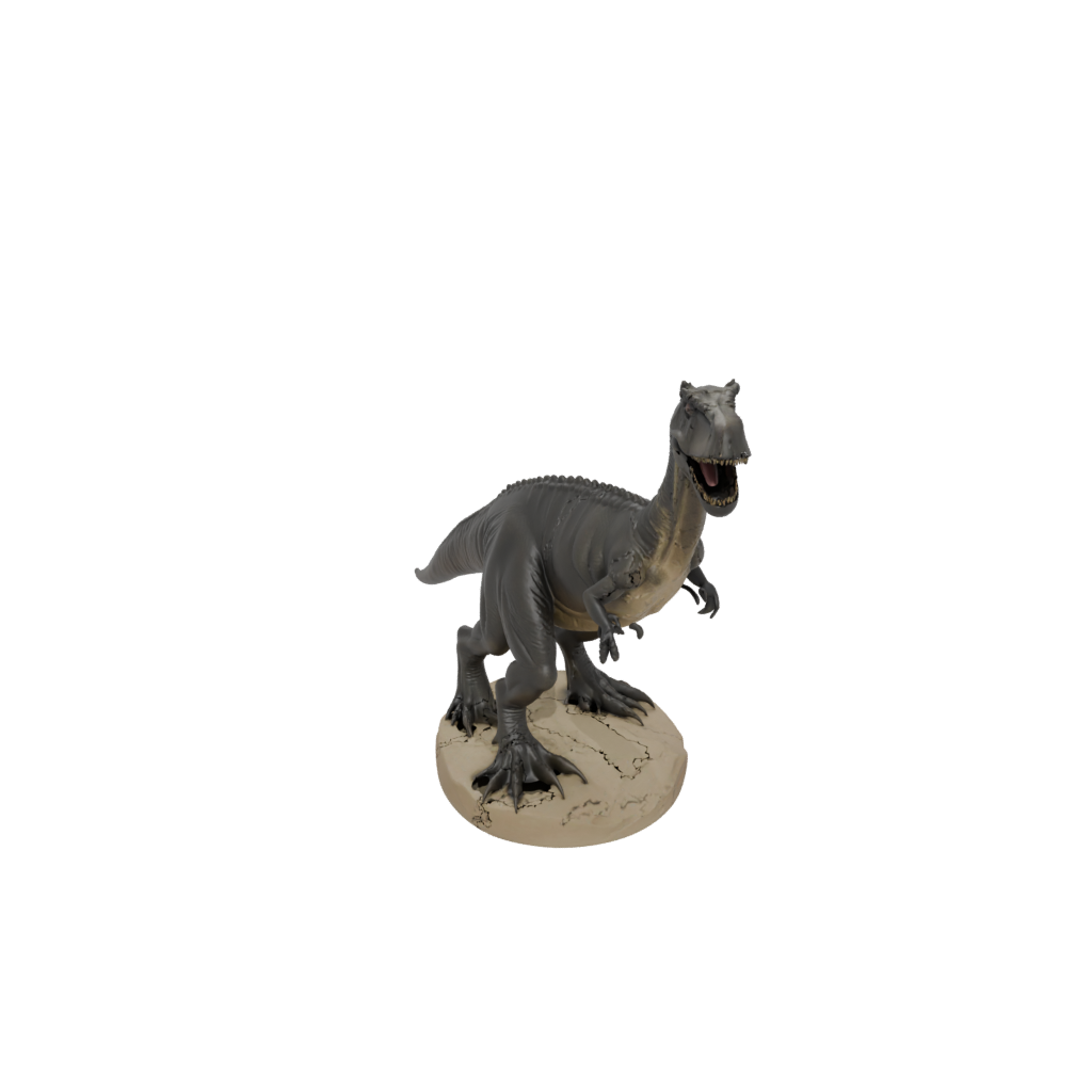 Mini Feathered Giganotosaurus — dinosaurs 3D print model, STL