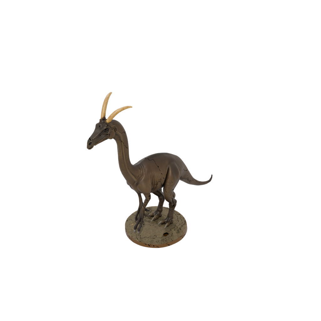Mini Feathered Parasaurolophus — dinosaurs 3D print model, STL