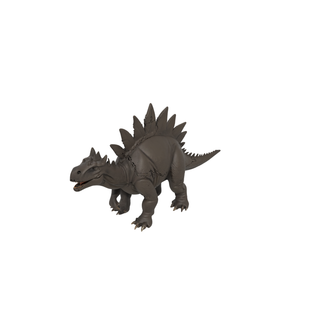 Mini Feathered Stegosaurus — dinosaurs 3D print model, STL