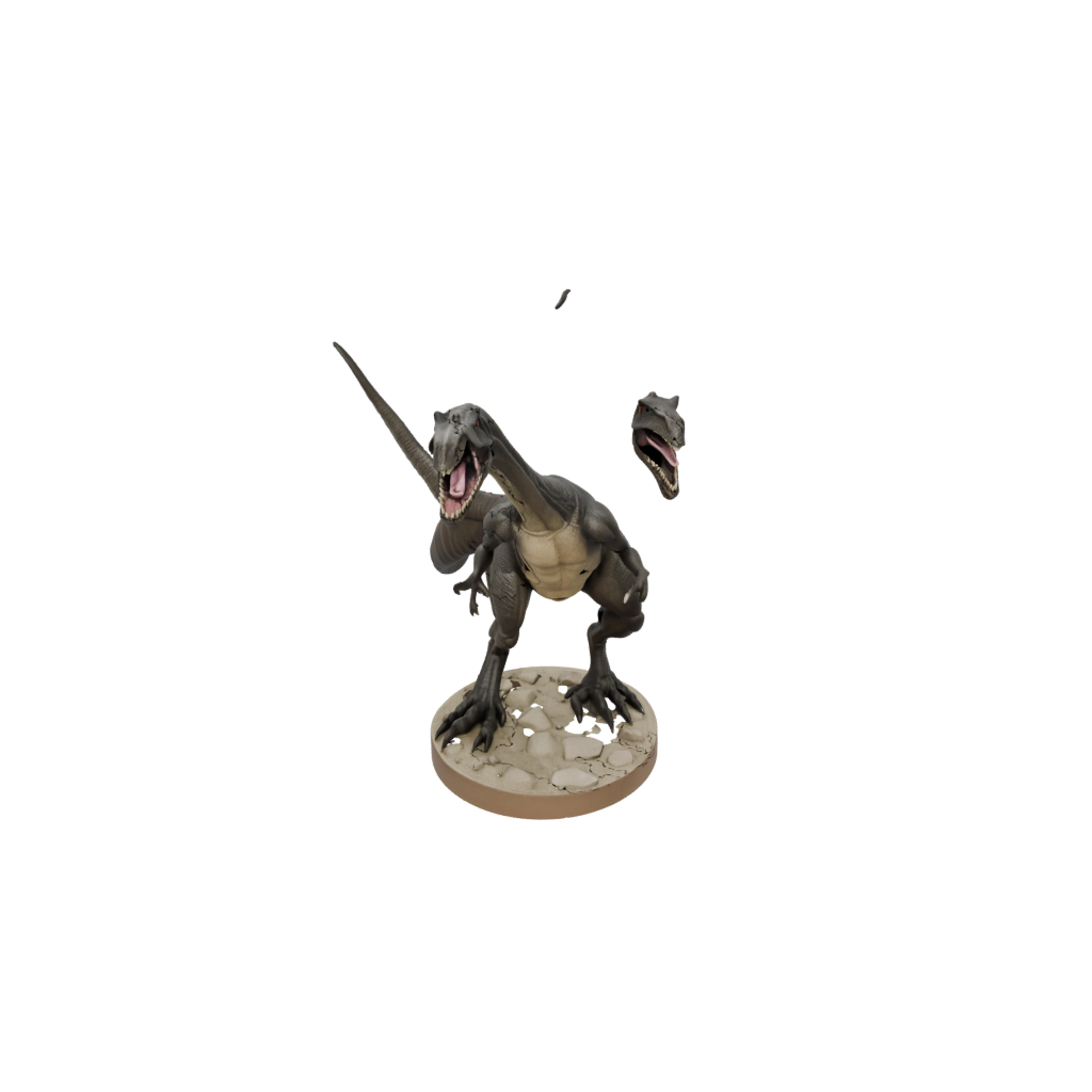 Mini Flexi Allosaurus — dinosaurs 3D print model, STL