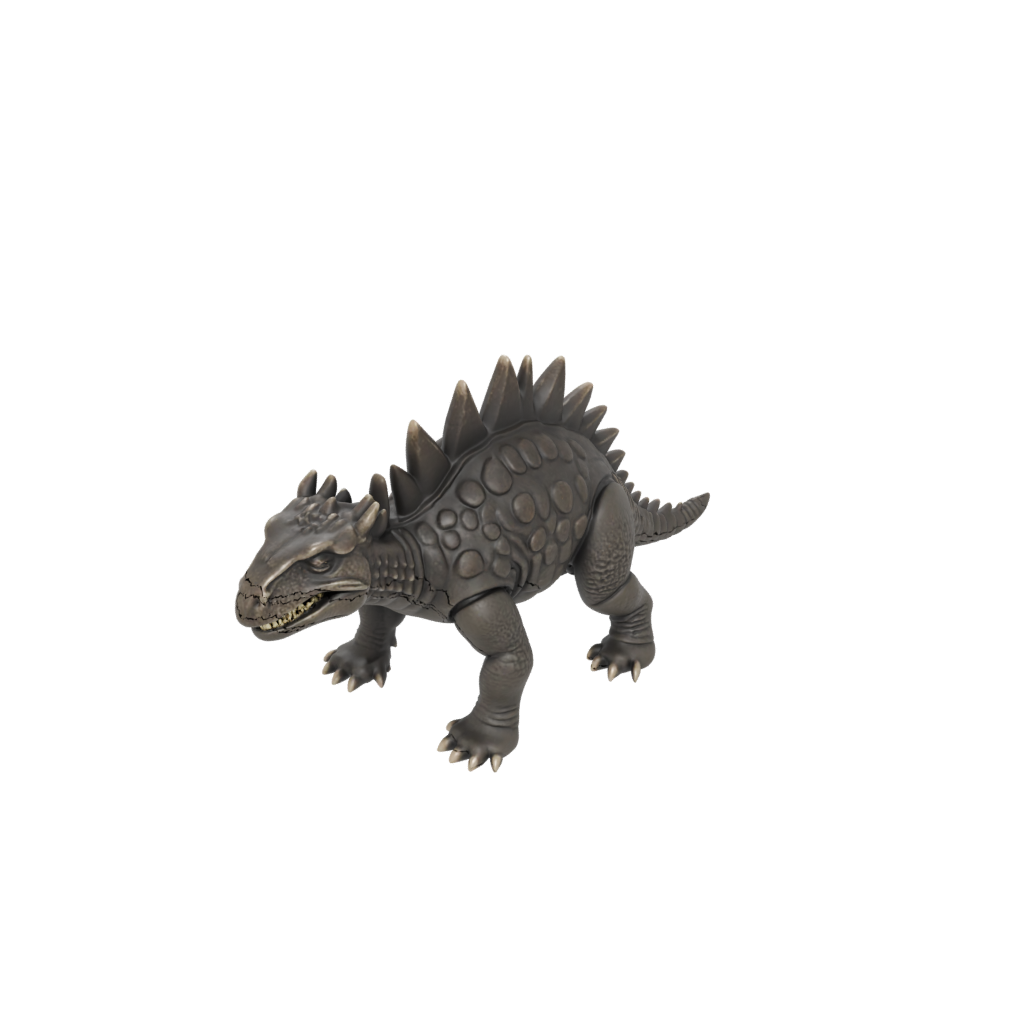 Mini Flexi Ankylosaurus — dinosaurs 3D print model, STL