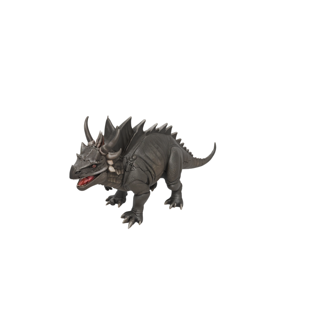 Mini Flexi Styracosaurus — dinosaurs 3D print model, STL