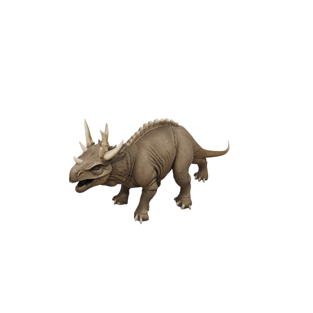 Mini Flexi Triceratops — dinosaurs 3D print model, STL
